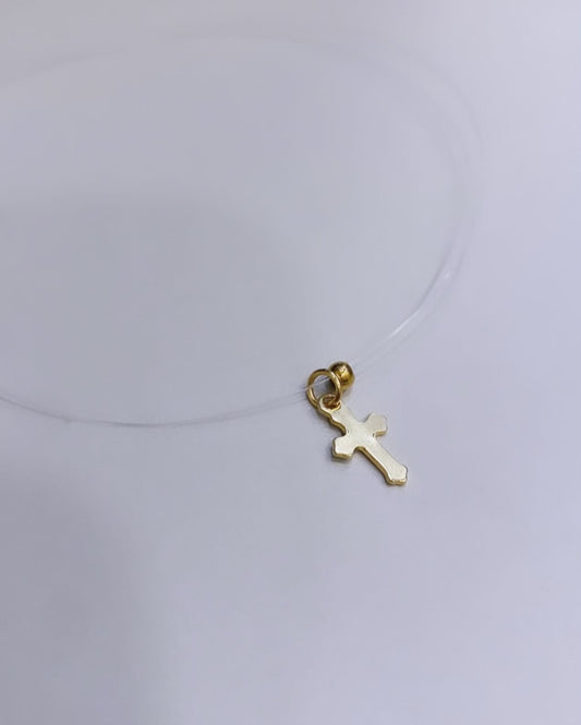 Invisible necklace “Cross”